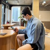 韩版 春秋季 百搭宽松帅气牛仔衬衣 衬衫 男士 日系小清新潮流工装 长袖