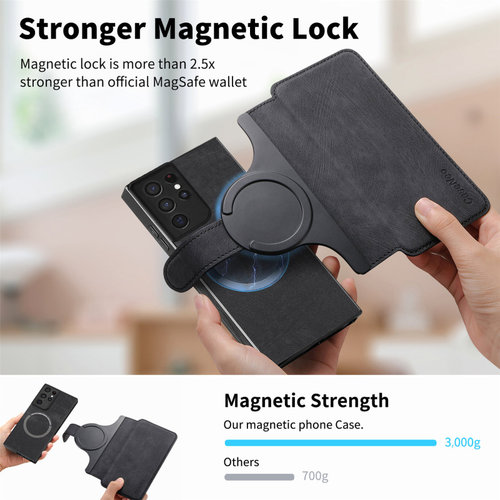 S25适用三星S24Ultra/S23/S22手机壳S21/S20FE翻盖皮套note20U/10+二合一磁吸分离A55/A32/A35/A53/A17/A33