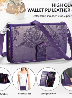 适用华为Nova15手机壳14带挂绳13pro防摔12全包Pura80ultra翻盖mate80保护套70简约max斜挎钱包皮套+背带新款