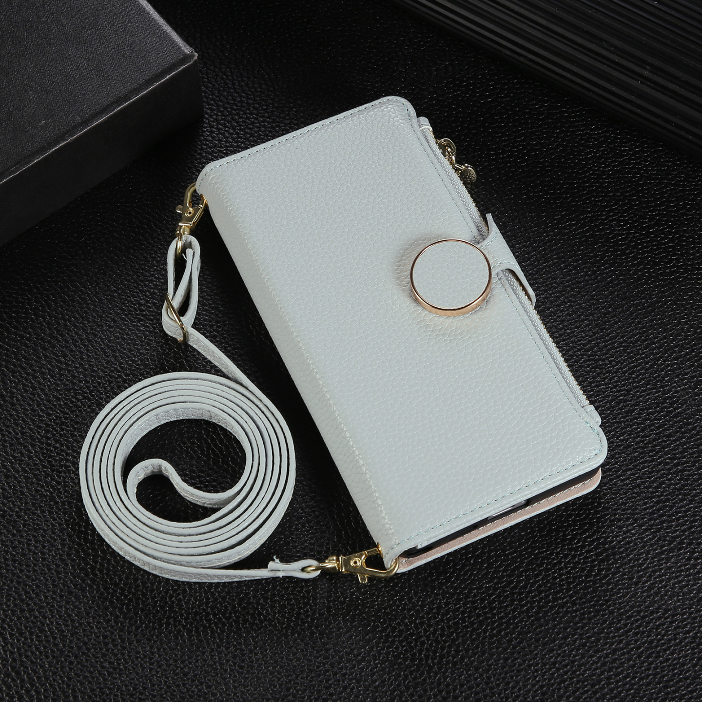 适用三星S24ultra手机壳S25edge带挂绳S23fe斜挎S22+全包note20背带S21翻盖A55皮套A52防摔A56外壳A17挂绳A35