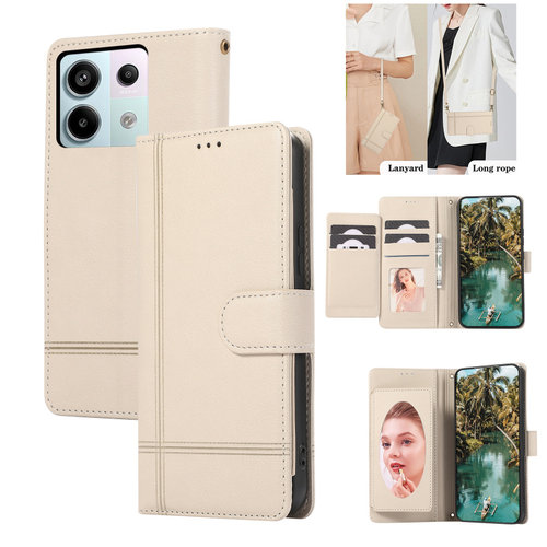 适用小米14T pro手机壳15T翻盖皮套K90带11斜挎12挂绳红米Note13pro+全包F8Ultra防摔新款Poco F7放卡X8外壳