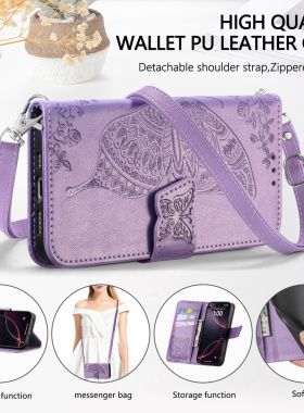 适用荣耀X9D手机壳带挂绳X9C钱包斜跨X9A背带Magic8pro全包7防摔400Smart翻盖300皮套500新款X70钱包X7D外壳