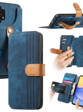 A17适用S26U/S25三星S24ultra手机壳S22+全包S23fe防摔note20保护套S21翻盖拉链皮套A55外壳A32/A22/A15/A50