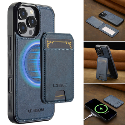 MagSafe无线充电适用苹果17promax手机壳16e带卡包15plus磁吸iphone13卡槽14保护套12支架XS插卡XR防摔11新款