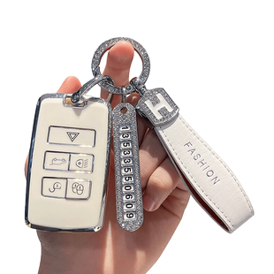 路虎揽胜钥匙套捷豹xfl女极光L发现运动版5车星脉揽运扣神行者2壳