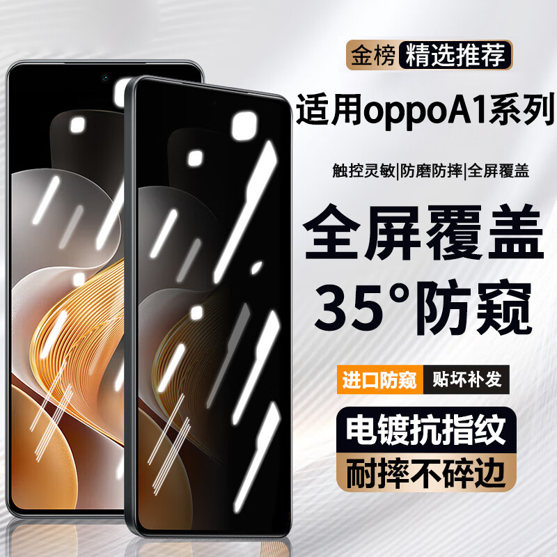 适用oppoA1钢化膜防窥膜a1x手机opa1活力版5G全屏oppo0pp0ppoa1x保护膜a1板oppa1x5g贴膜phs110opopa啊偷窥一