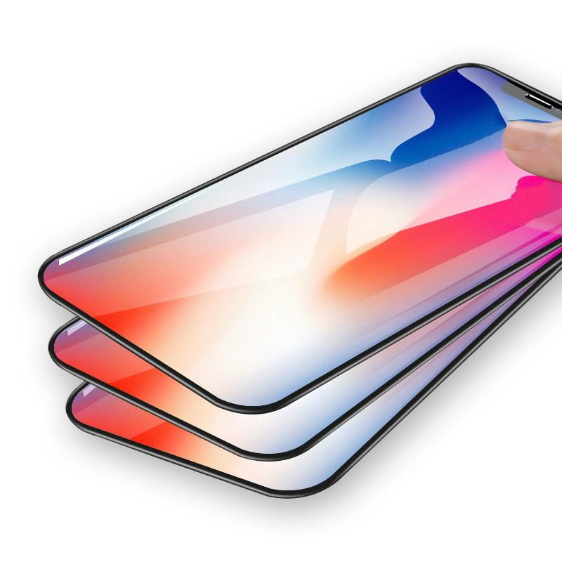 苹果16钢化膜全屏全包适用iphone11手机膜13软边12/x/14磨砂promax防偷窥mini新款pro保护xr贴