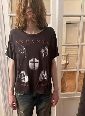 {诚意之作}ERD24FW忧郁的富二代Narcotica麻醉剂小领口单缝线短袖