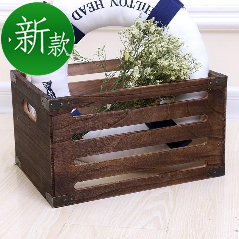 小女复古木箱储物箱长方形小木条x箱水果木筐玩具木质收纳箱木箱在类目 收纳整理, 家庭收纳用具, 储物箱, 收纳箱中 - 来自Buy2taobao.com提供专业的淘宝代购服务