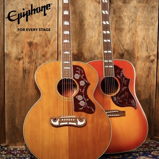 Epiphone J45/蜂鸟/鸽子/J200电箱民谣木吉他面单板吉普森易普锋
