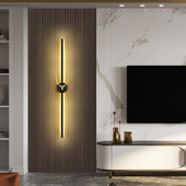 长条壁灯简约客厅电视背景墙灯格栅创意卧室床头灯玄关过道楼梯灯