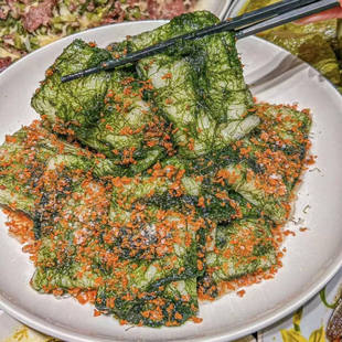 【苔菜年糕】宁波风味苔条干年糕饭店年糕桂花脱水苔菜三七市真空