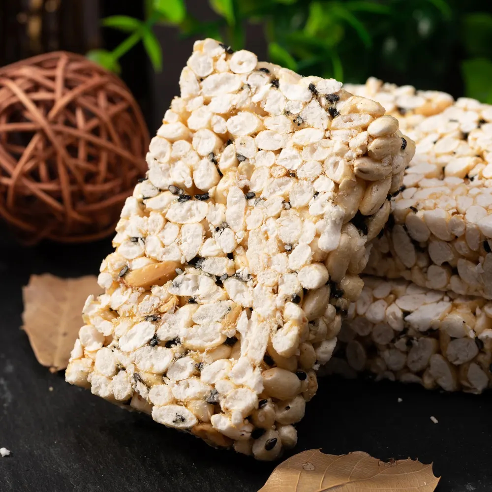 【米花糖】宁波象山特产红圆糖花生芝麻老式米花酥红糖烤糖爆米花