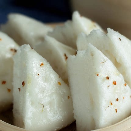 宁波特产传统发糕水塔糕酒酿桂花米糕馒头老式早点小吃下午点心