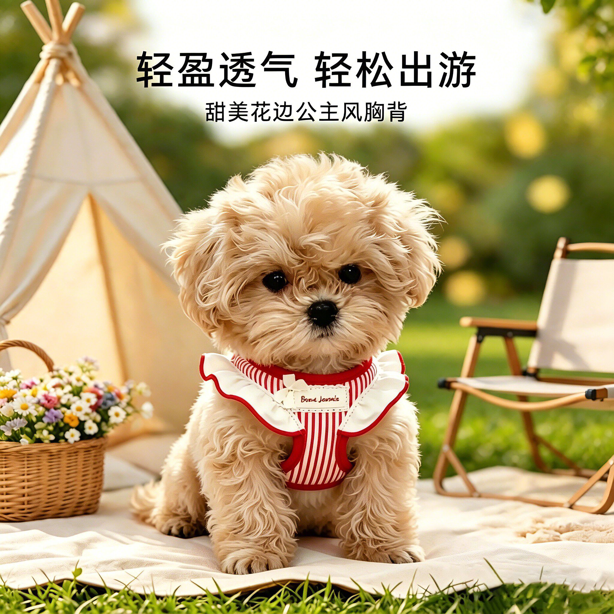 小狗狗牵引绳背心式胸抱