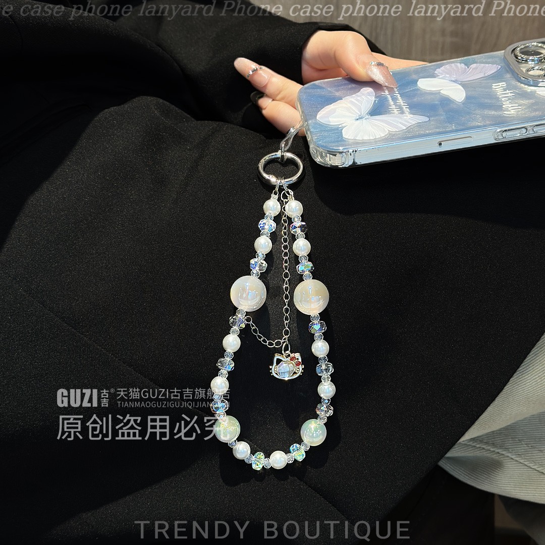 【惊艳全场】少女心kt猫吊坠链条