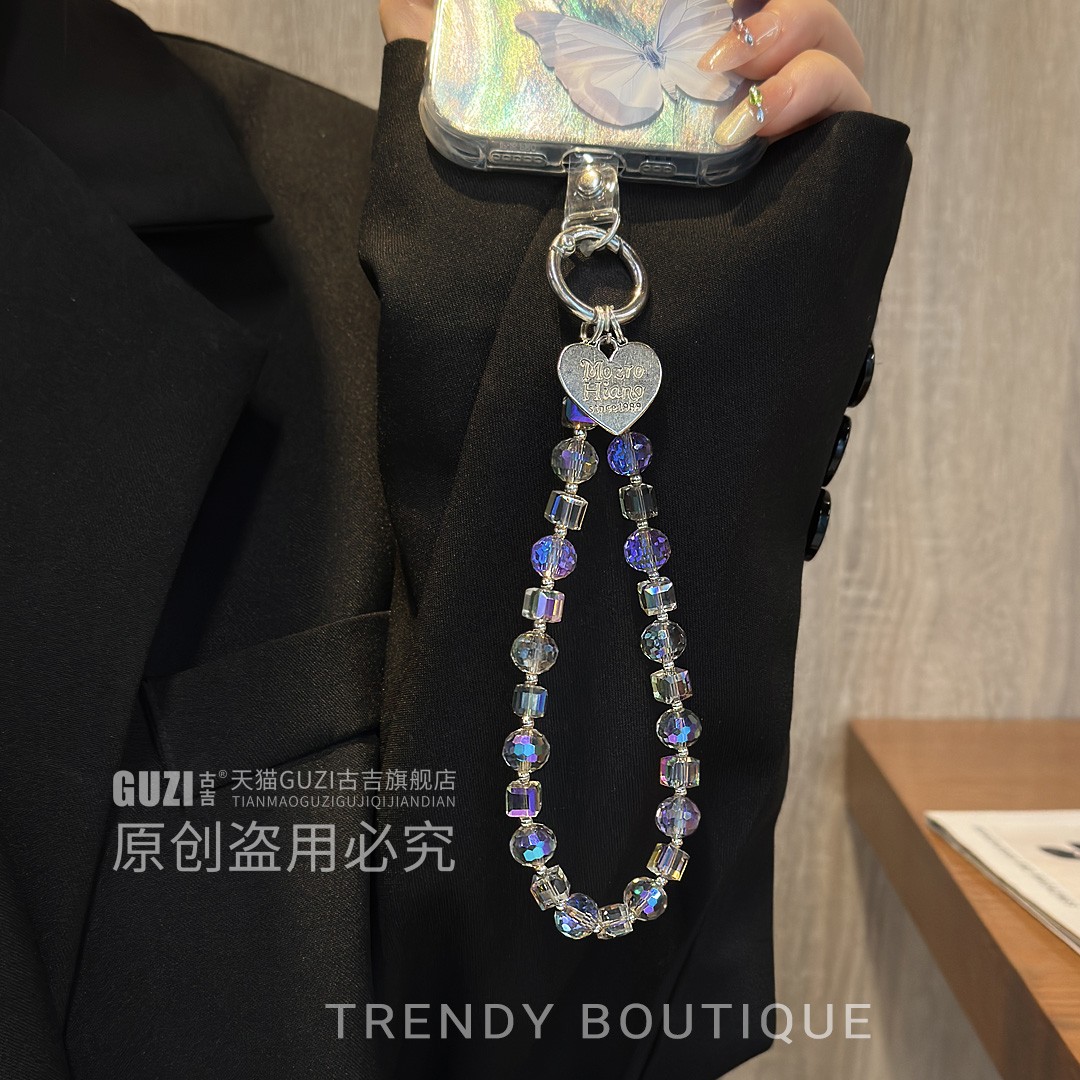 【百分百心动】爱心挂牌水晶链