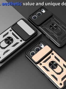 适用于荣耀500pro手机壳400Ultra推窗镜头盖Honor300pro+指环支架200smart华为100新款10X磁吸lite防摔全包男