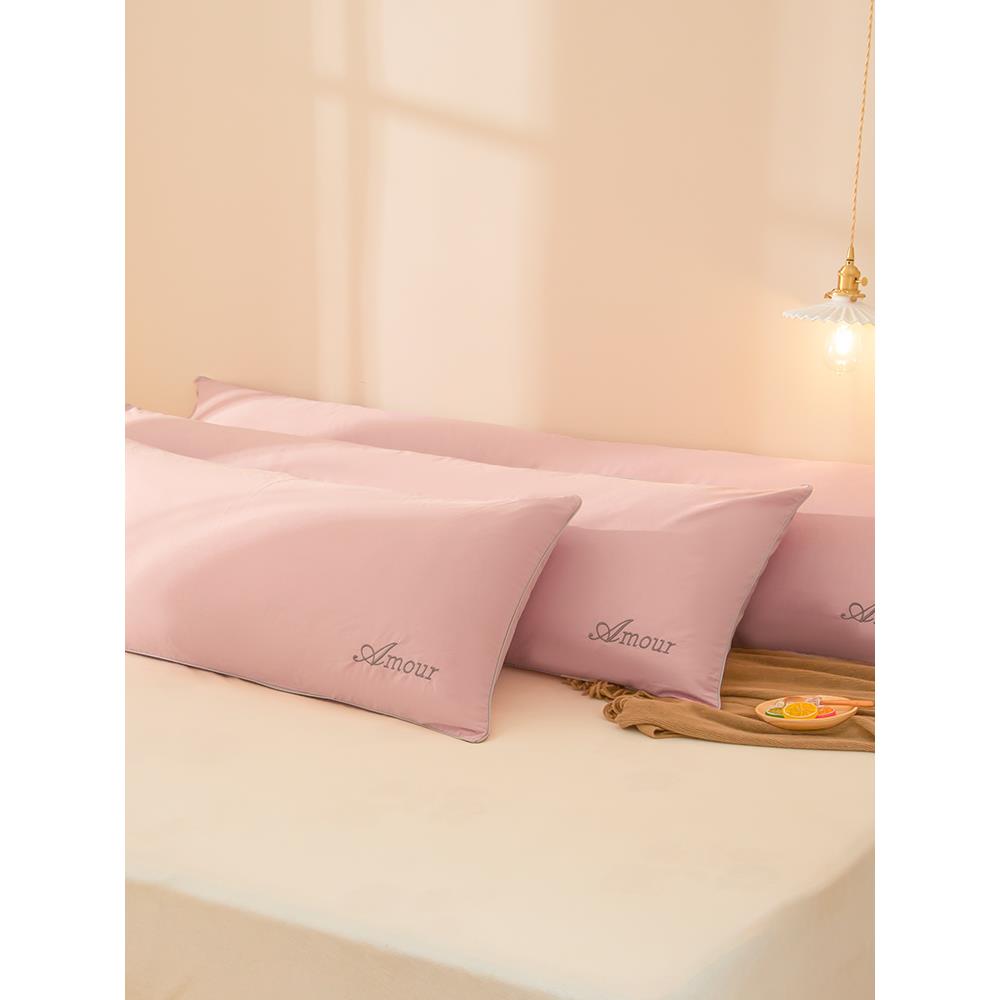 纯棉长枕套延长100棉枕套长枕套1.2米1.68米双层衬垫套