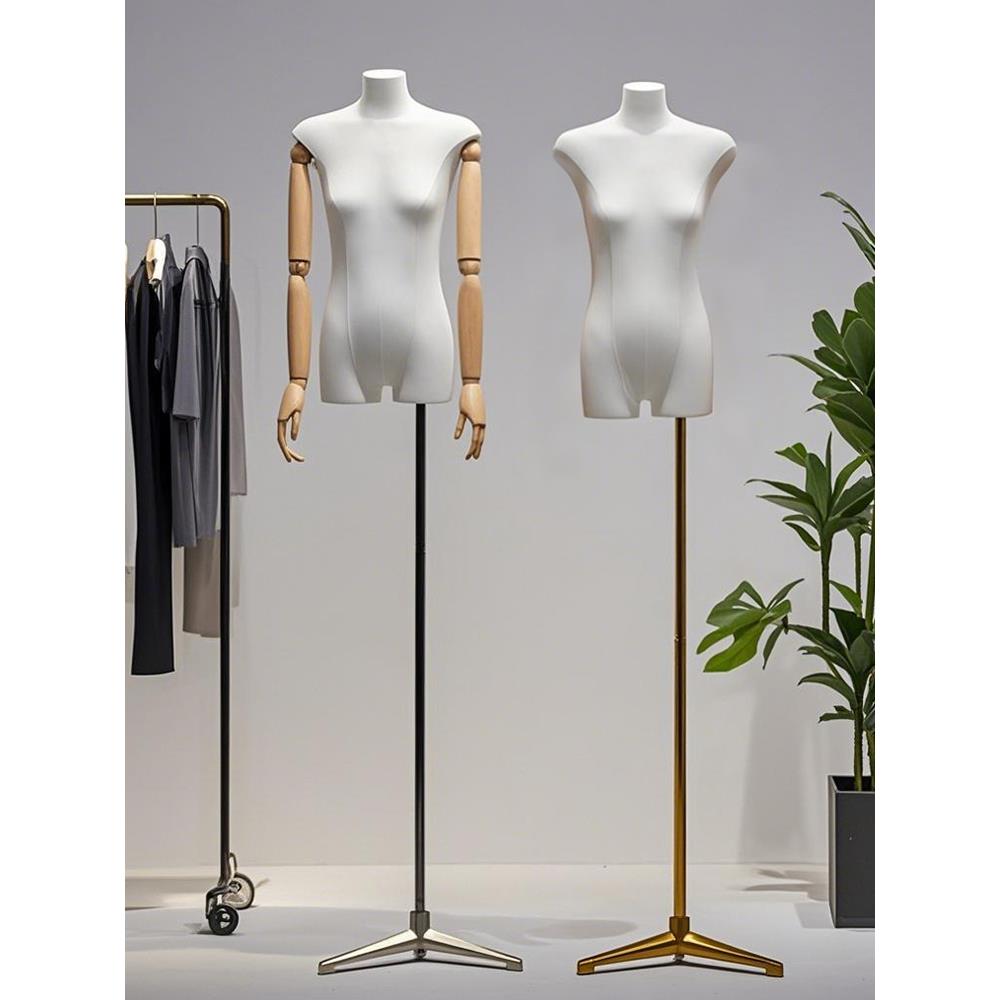 韩版扁身模特道具女半身服装店平胸女装橱窗人偶假人台全身展示架