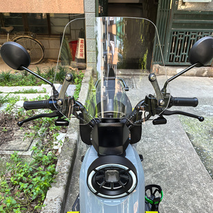 适用于电动车小牛U1 One前挡风U3 max改装透明挡风挡UQi+雨板配件
