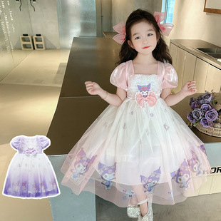 公主裙新款 女宝宝夏季 洋气库洛米连衣裙小女孩甜美洛丽塔公主