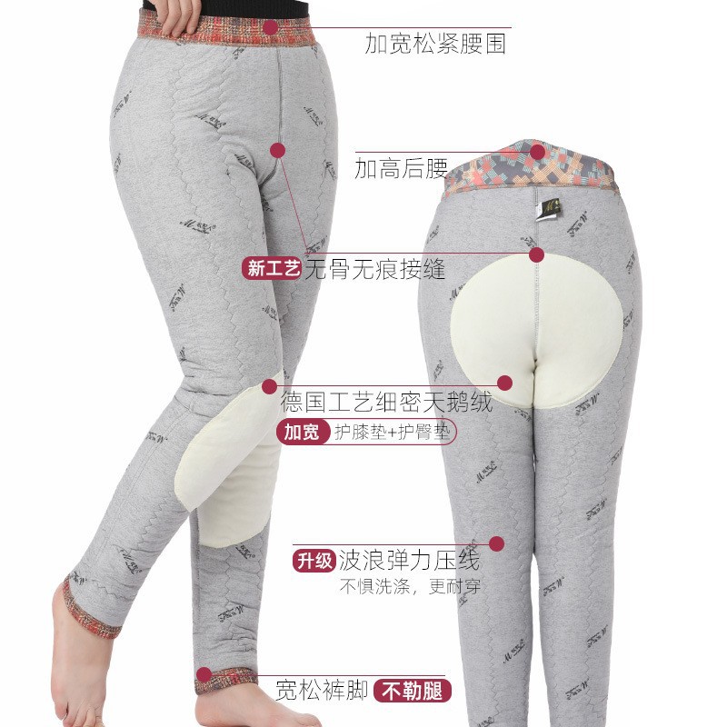 中老年驼绒裤女加绒加厚棉裤外穿妈妈冬季保暖打底裤老人居家外穿