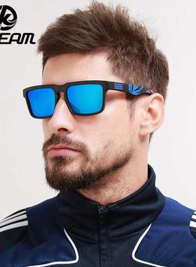 kdeam欧美方形运动风钓鱼眼镜