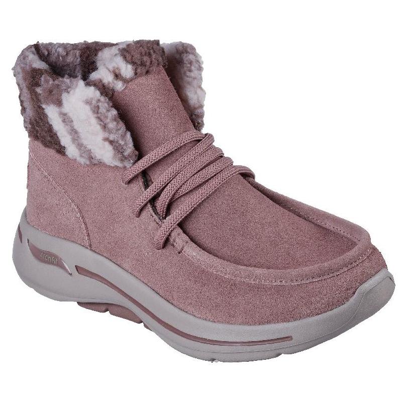 skechers/斯凯奇女靴短靴麂皮加绒保暖平底休闲冬季直邮144424t3