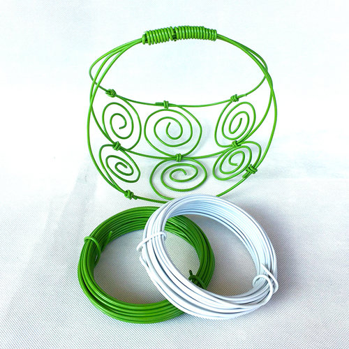 园艺包塑铁丝软扎线绿手工diydiy