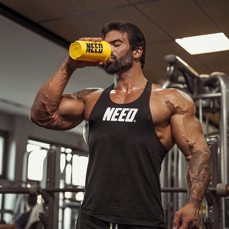 撸铁肌肉健身男工字型背心运动男士宽松无袖宽松跑步训练篮球跨栏