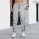 美式 卫裤 重磅男士 跑步训练大码 撸铁健身纯色拼条运动休闲长裤 新款