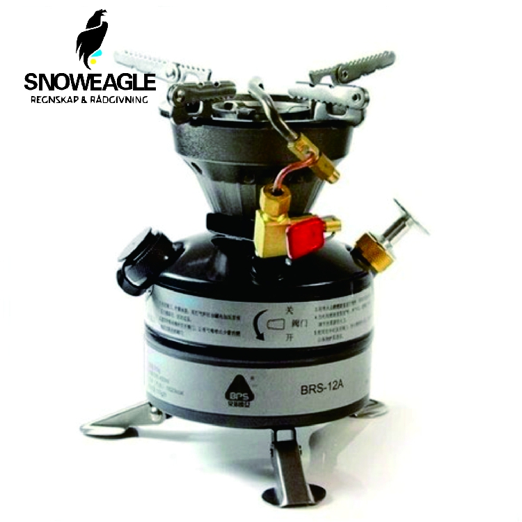 高海拔兄弟BRS-12A汽油炉一体式野战油炉户外炉野餐炉头野营野外