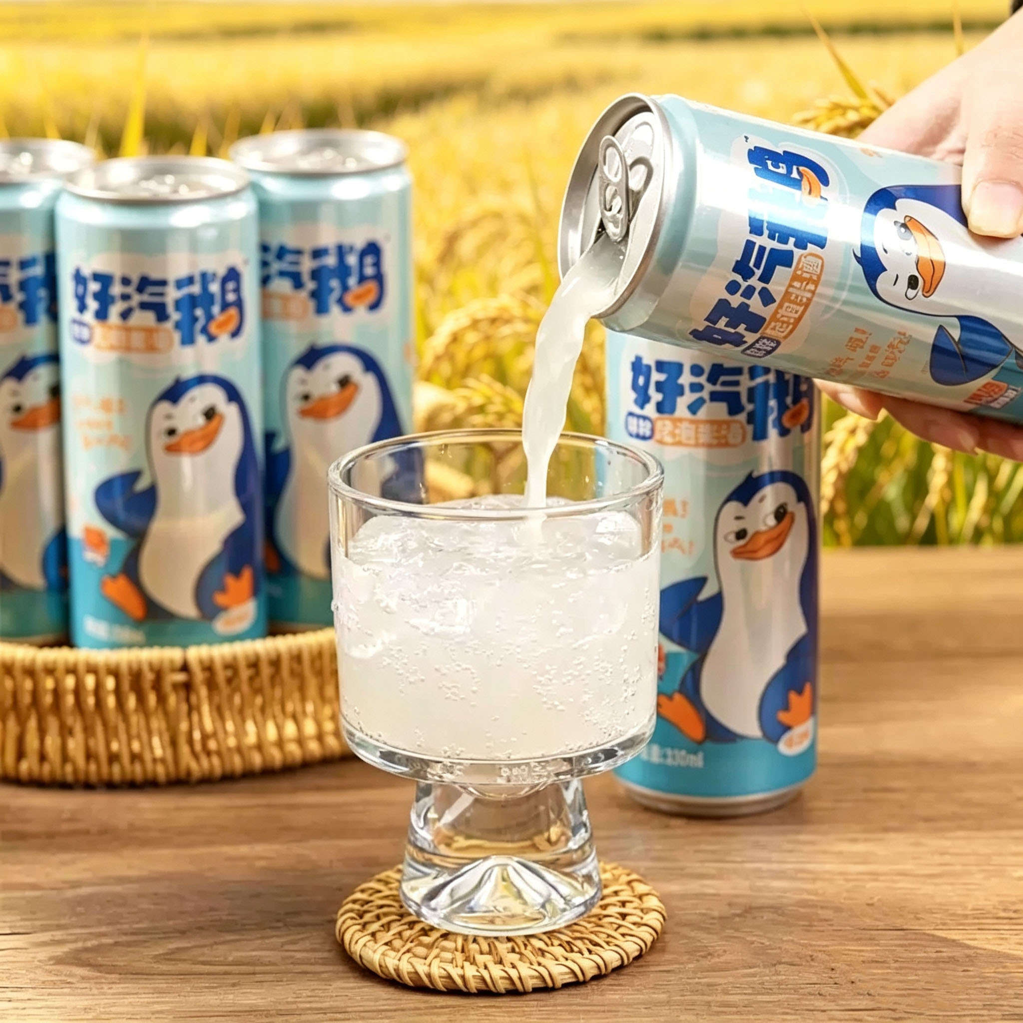 生龙桂花气泡米酒起泡酒6罐图片