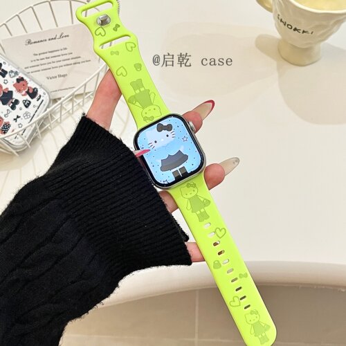 适用苹果手表表带硅胶