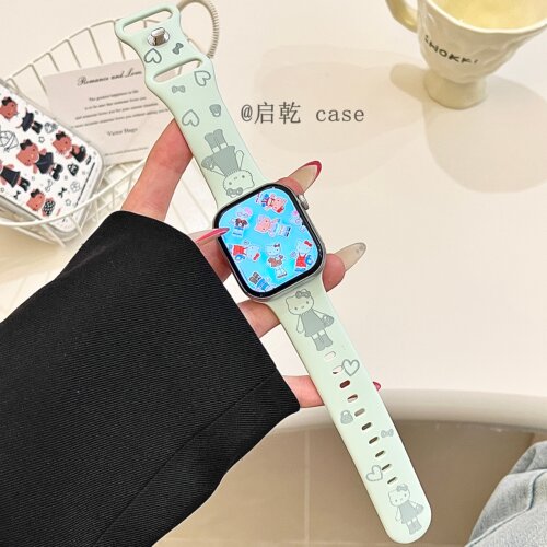 适用苹果手表表带硅胶