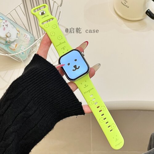 适用苹果手表表带硅胶