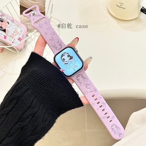 适用苹果手表表带硅胶