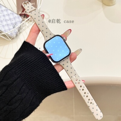适用苹果手表表带硅胶