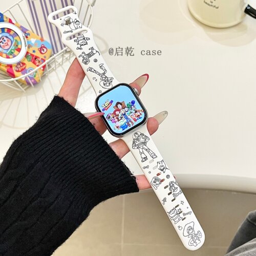 适用苹果手表表带硅胶