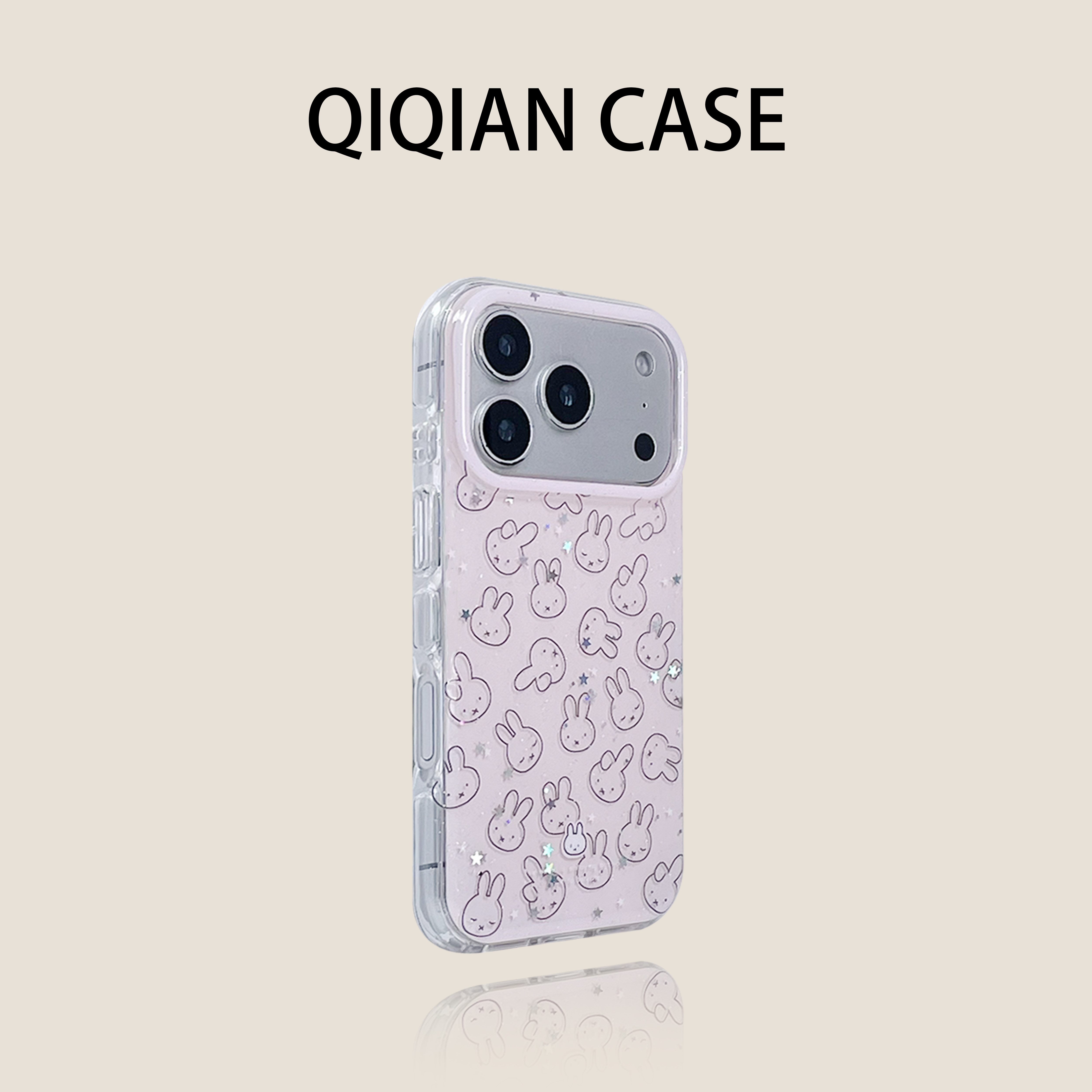 启乾 萌系新款少女心粉色星星满屏米菲兔iPhone17/16手机壳适用苹果15/14promax硬壳13可爱趣味高级感ins风,3C数码配件,手机保护套/壳,淘宝优惠券,粉丝福利购,淘宝优惠卷