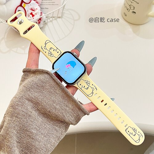 适用苹果手表表带硅胶