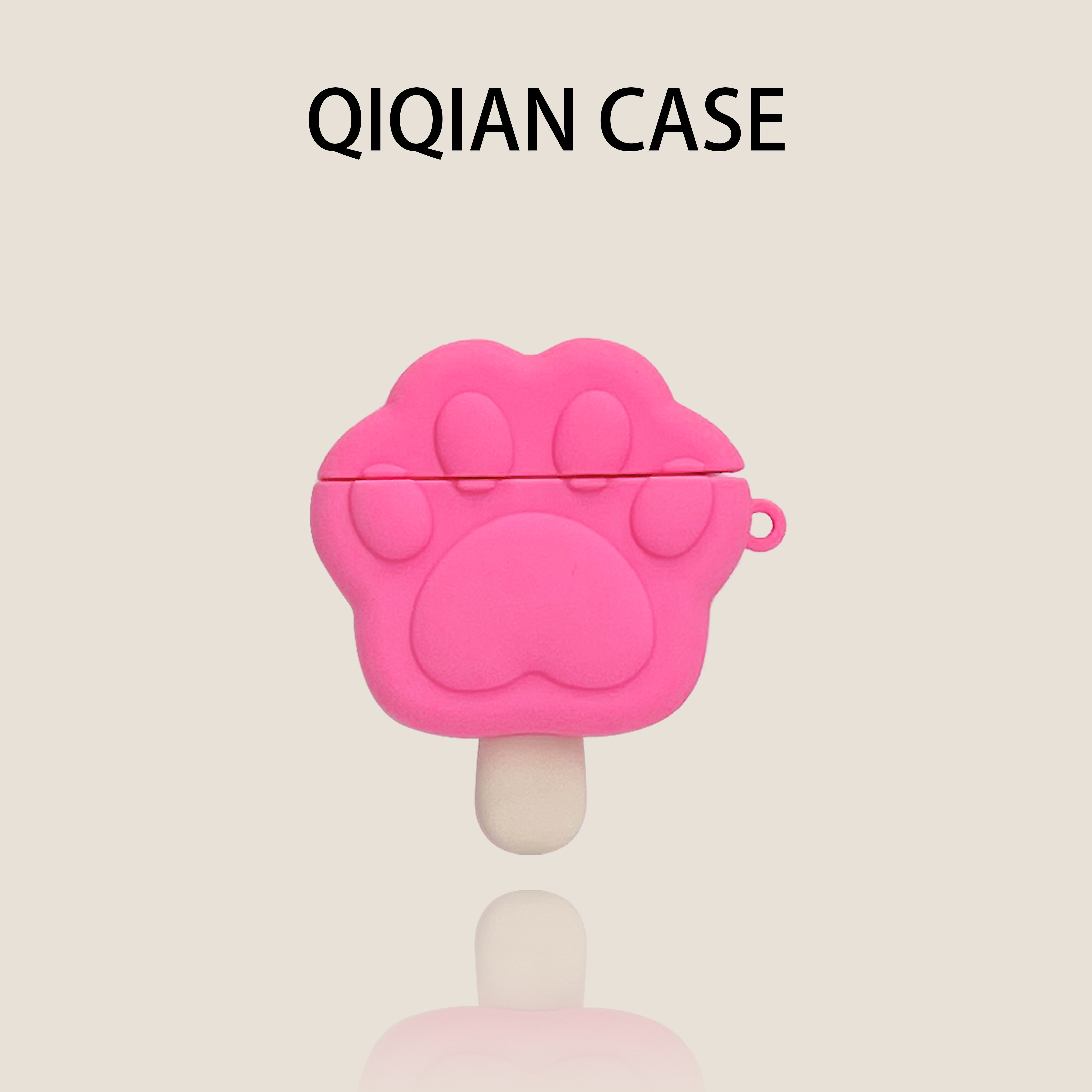 启乾 趣味新款猫爪棒棒糖Airpods4/3耳机保护壳套2pro二三代新款适用苹果无线蓝牙硅胶软壳个性创意可爱ins风