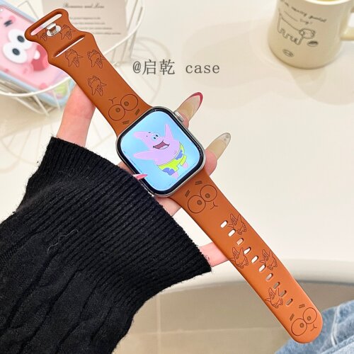 适用苹果手表表带硅胶