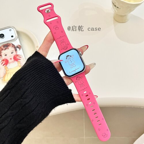适用苹果手表表带硅胶