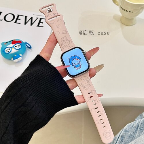 适用苹果手表表带硅胶