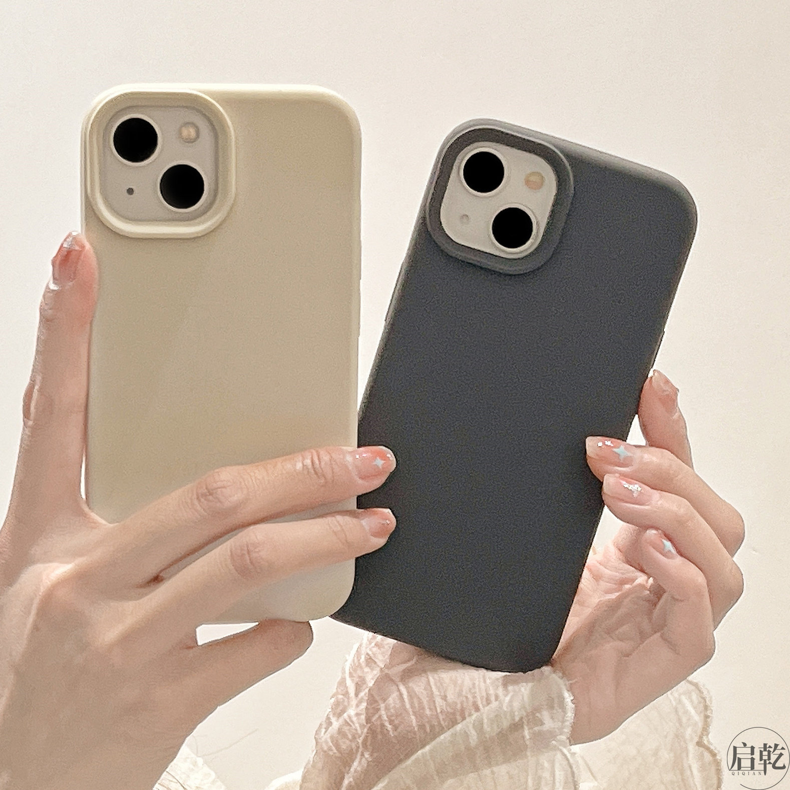 液态硅胶iphone14手机壳适用苹果13promax简约12/