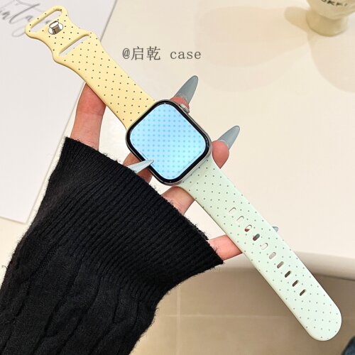 适用苹果手表表带硅胶