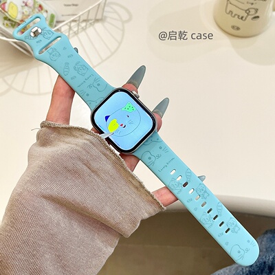 适用苹果手表表带硅胶