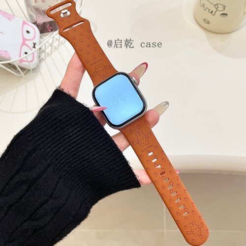 适用苹果手表表带硅胶
